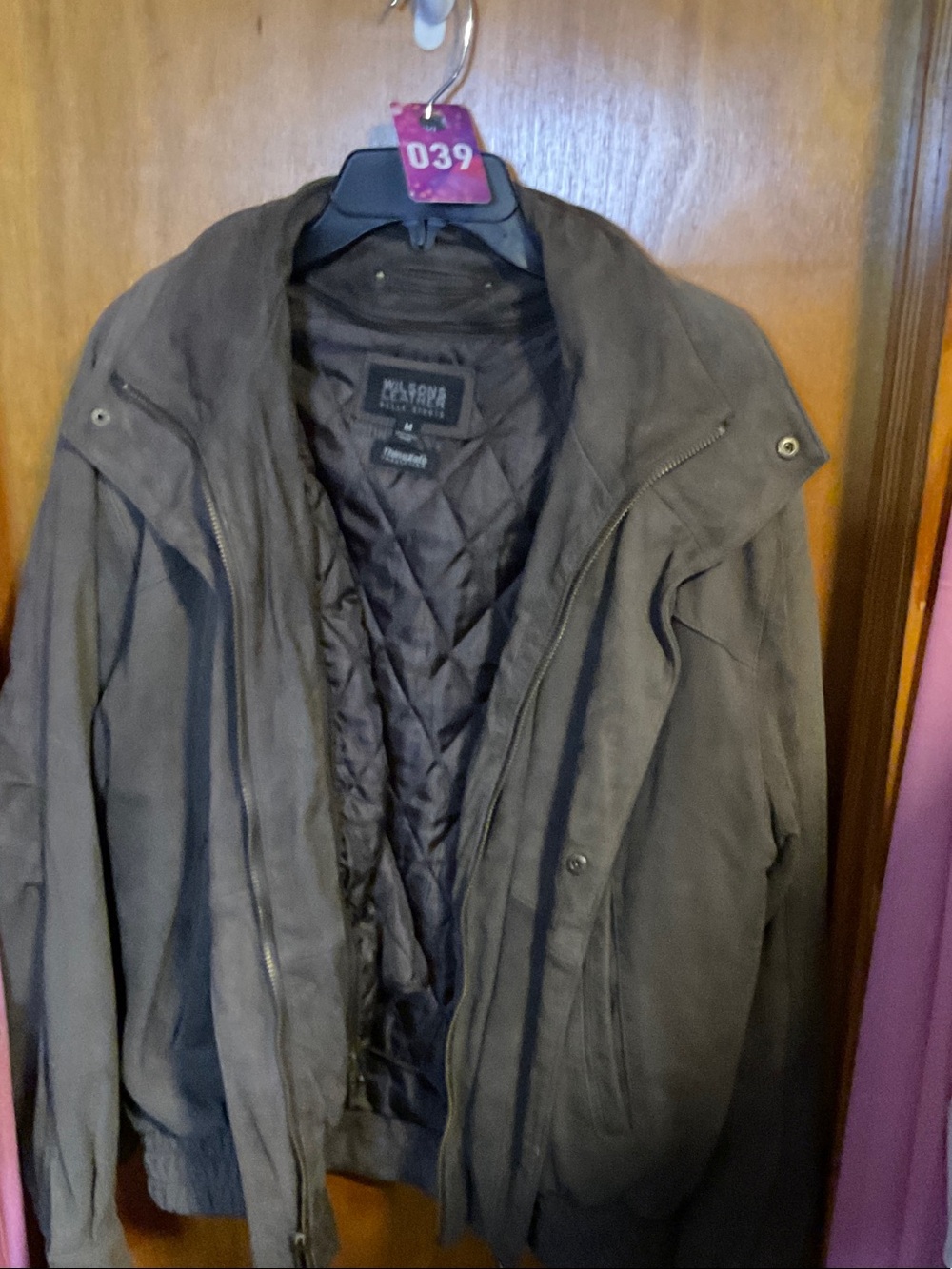 39 Vintage Wilsons Leather Suede Pelle Studio Brown Suede Bomber Jacket - Size M
